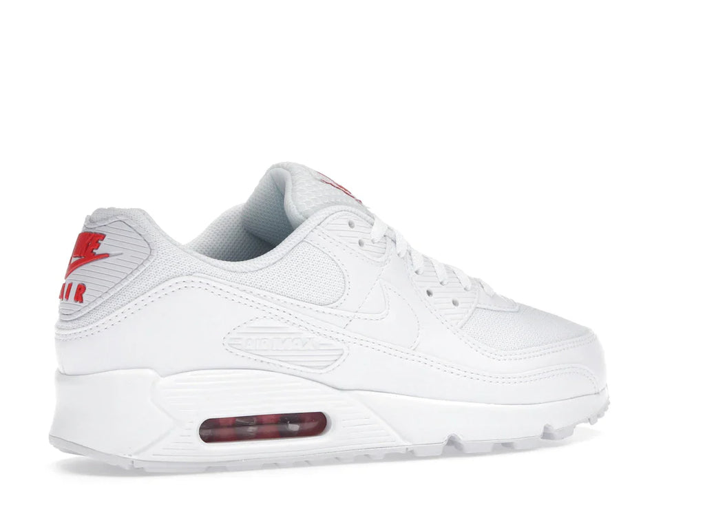 Nike Air Max 90 Weiß Hellkarmesinrot