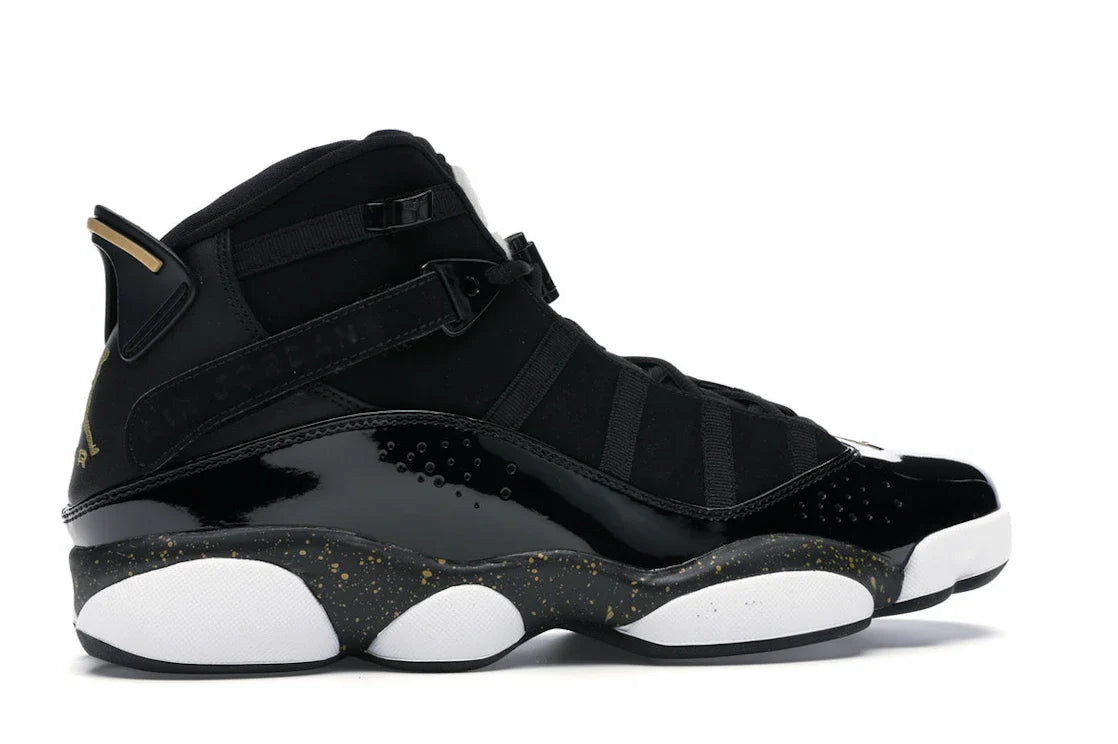 Jordan 6 Rings Schwarz Metallic Gold Weiß