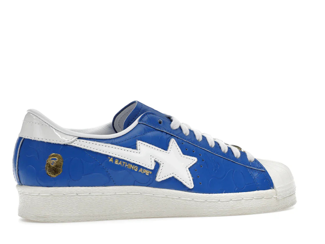 adidas Superstar Vintage Bape Blau Weiß