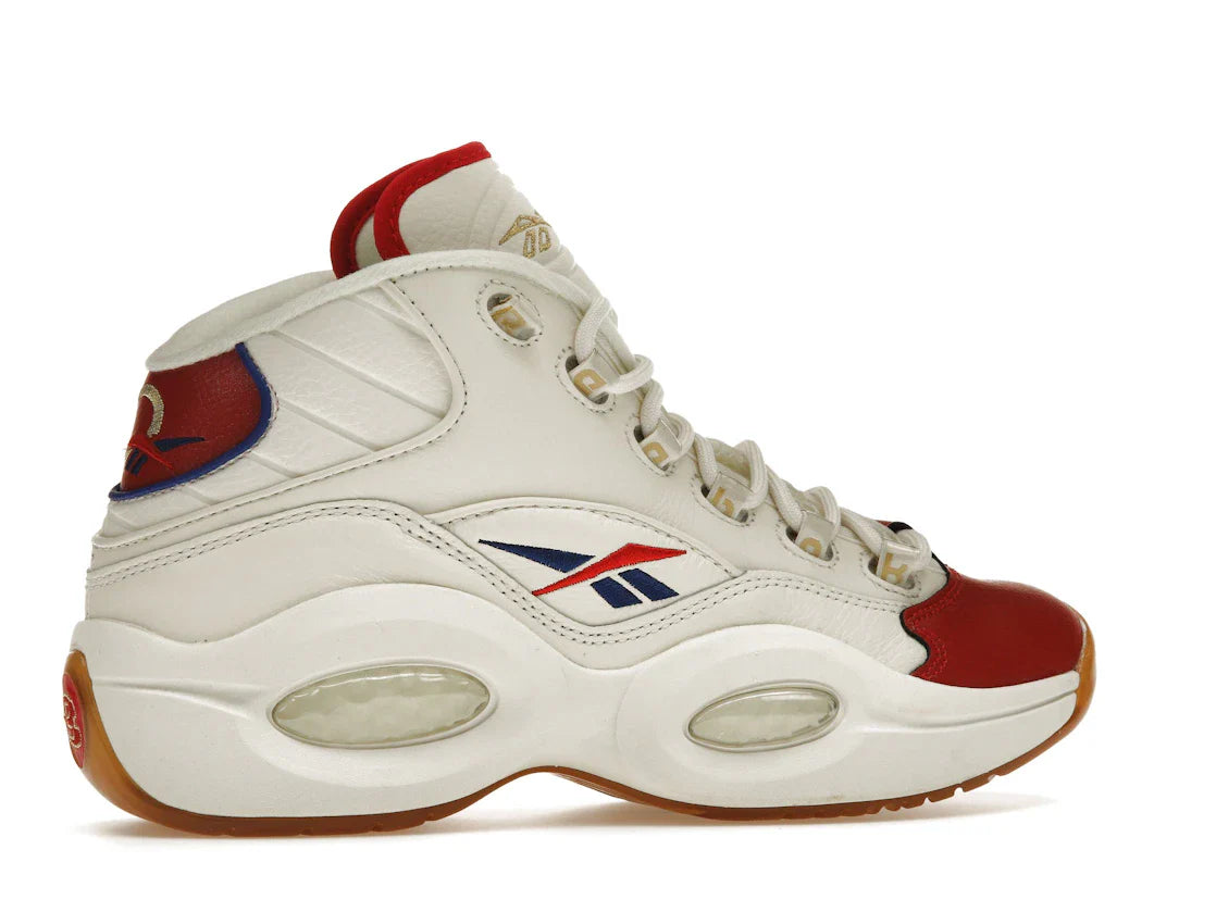 Reebok Question Mid Weiß Rot Blau