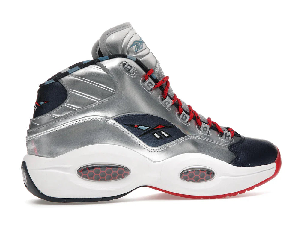 Reebok Question Mid Iverson x Harden Silber