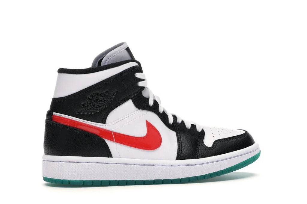 Jordan 1 Mid Alternate Swooshes Rot Gelb (Damen)