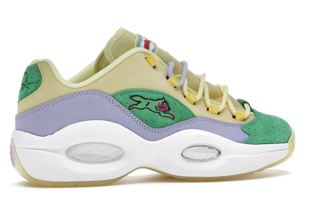 Reebok Question Low BBC Ice Cream Running Dog Gelbgrün