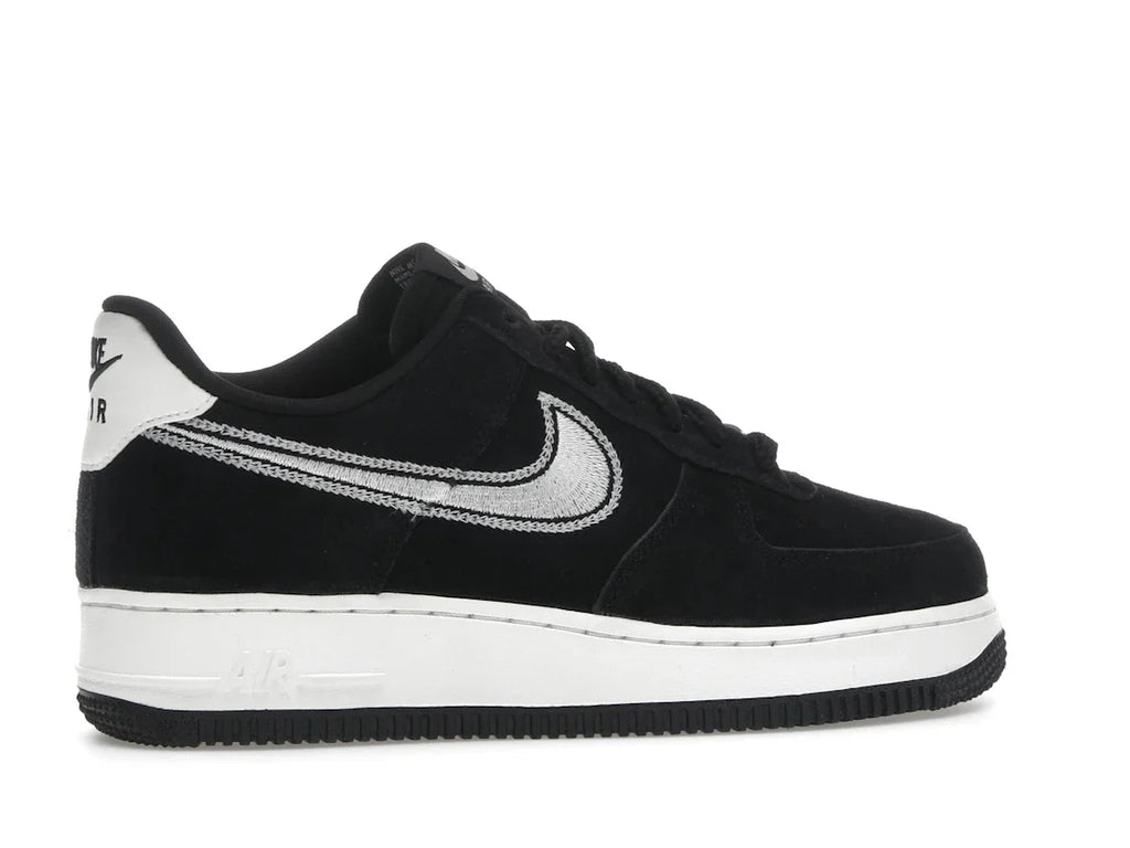 Nike Air Force 1 Low '07 LV8 Black Sail mit gesticktem Swoosh