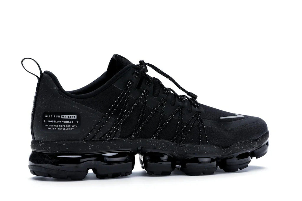 Nike Air VaporMax Run Utility Schwarz Reflektierendes Silber