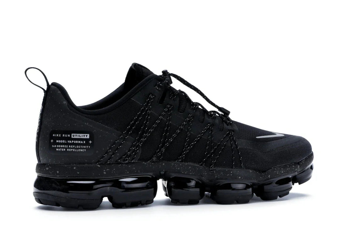 Nike Air VaporMax Run Utility Schwarz Reflektierendes Silber