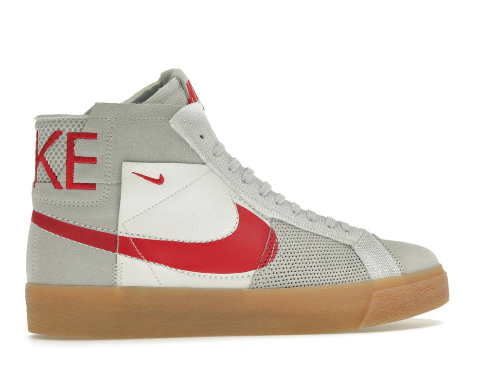 Nike SB Zoom Blazer Mid Premium Deconstructed White University Red Gum