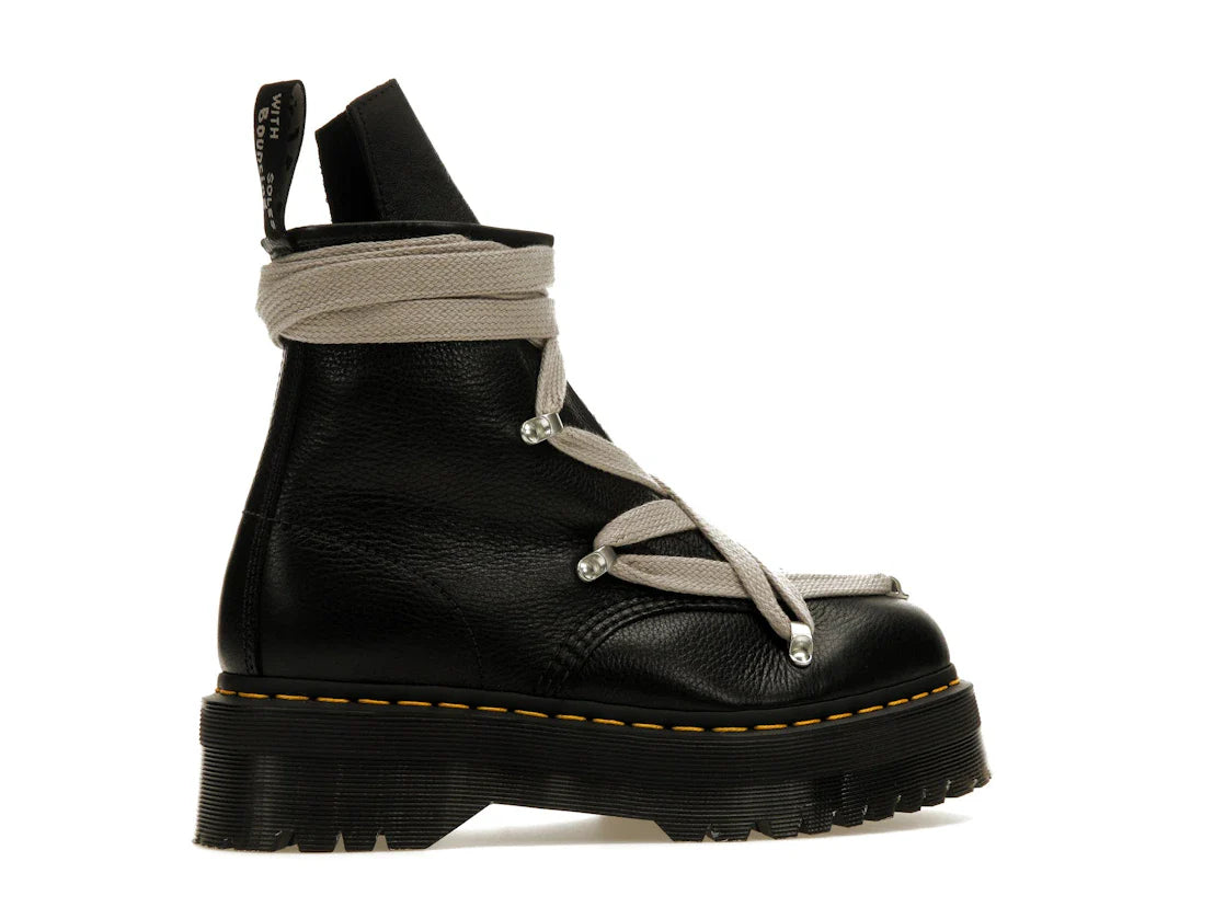 Dr. Martens 1460 Quad Ledersohle Pentagramm-Schnürstiefel Rick Owens Schwarz