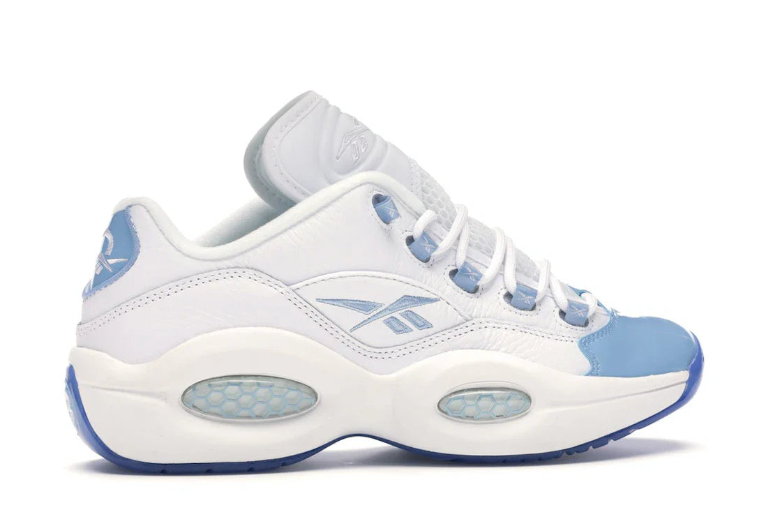 Reebok Question Low Patent Toe Carolina Blue