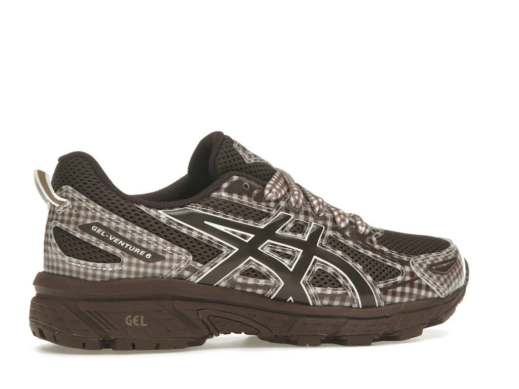 ASICS Gel-Venture 6-stöckiges Modell, rotbraunes Vichy-Karo