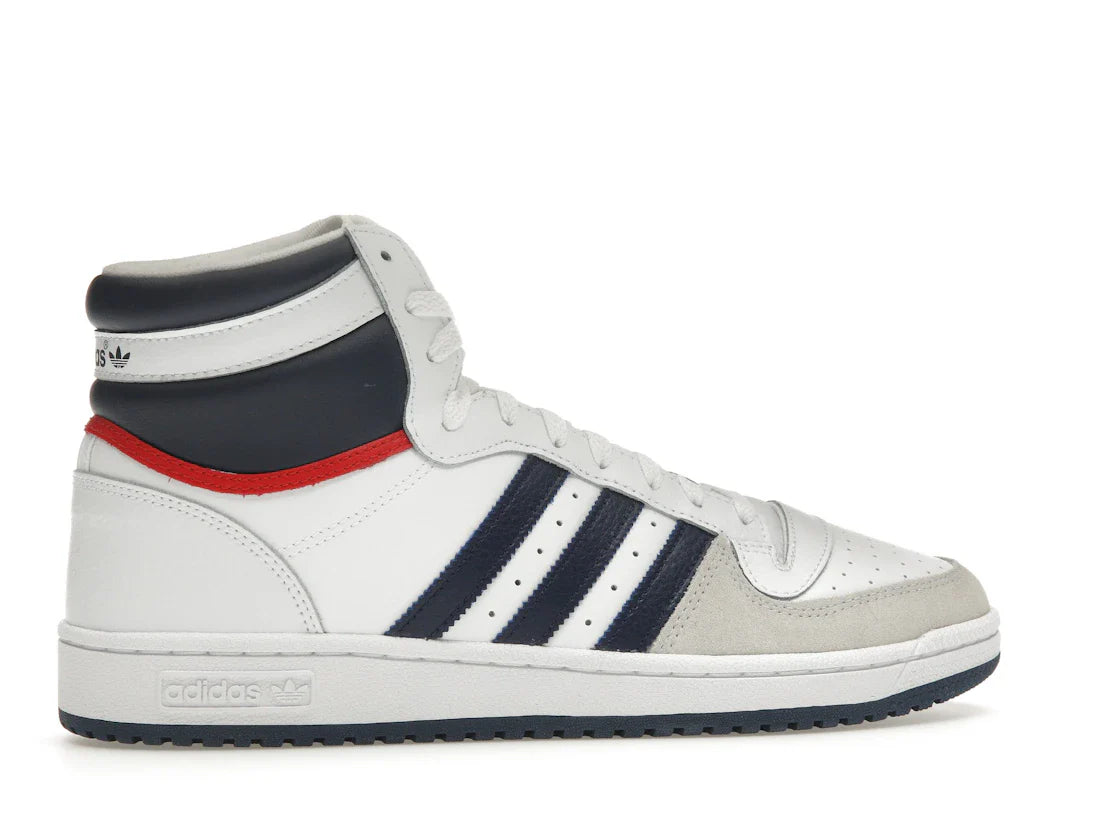 adidas Top Ten Hi Weiß Marineblau Rot