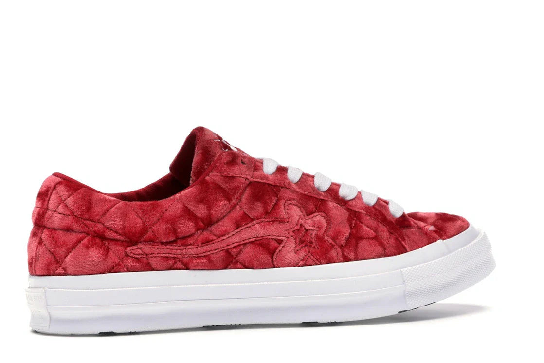 Converse One Star Ox Golf le Fleur TTC Gesteppter Samt Barbados Cherry