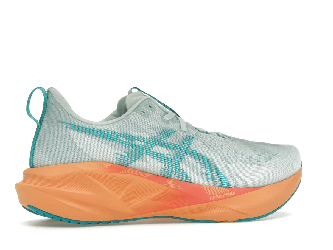 ASICS Novablast 5 Beruhigende Meereswellen-Türkis-Orange