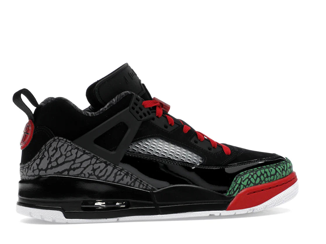 Jordan Spizike Low Schwarz Klassisch Grün Weiß Varsity Rot