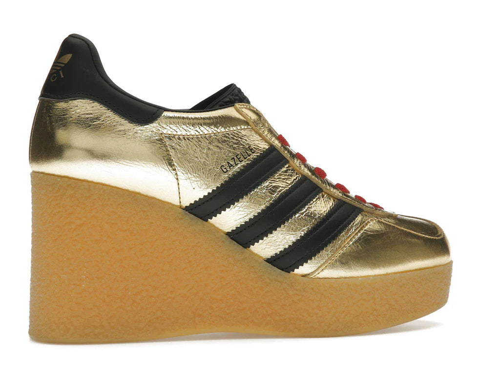 adidas x Gucci Gazelle Wedge Gold Metallic Black (Damen)