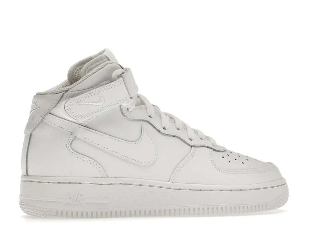 Nike Air Force 1 Mid LE Triple White (GS)