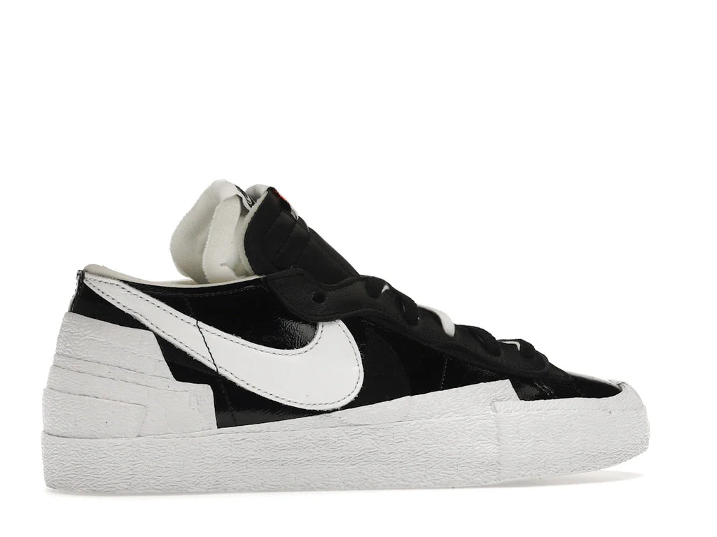 Nike Blazer Low Sacai Schwarzes Lackleder