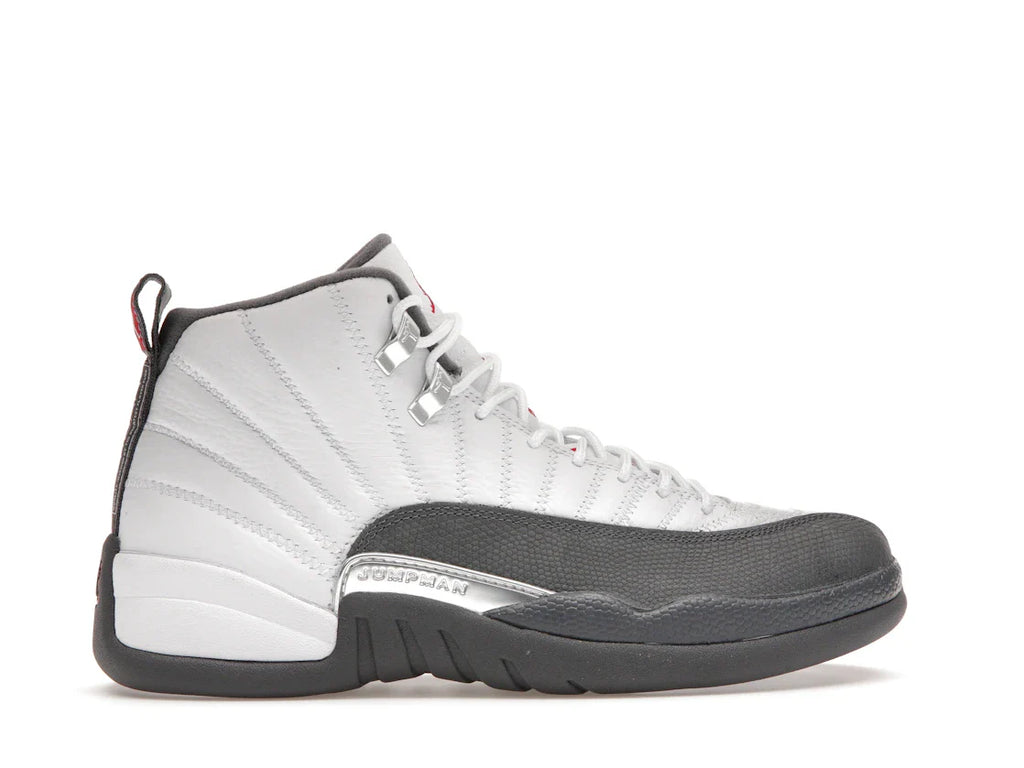 Jordan 12 Retro Weiß Dunkelgrau