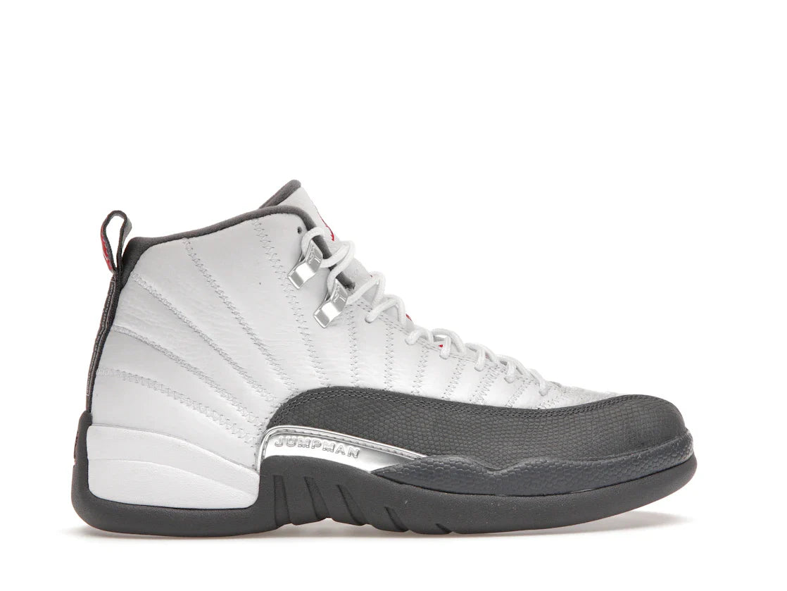 Jordan 12 Retro Weiß Dunkelgrau