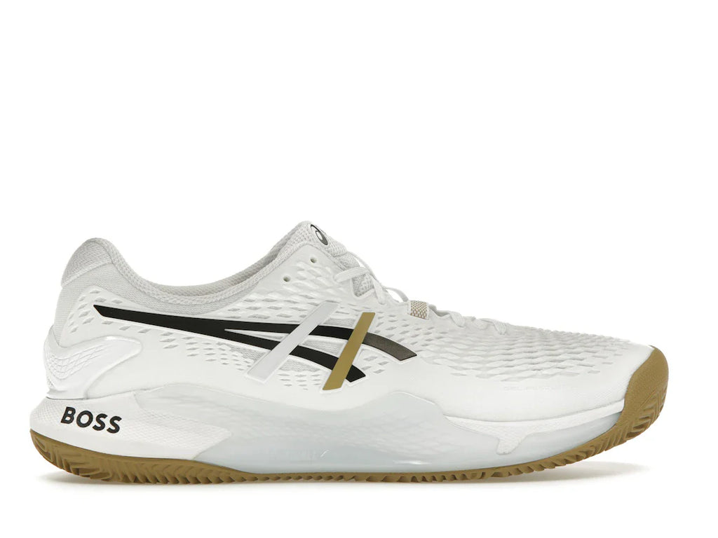 ASICS Gel-Resolution 9 Clay BOSS Matteo Berrettini White Camel
