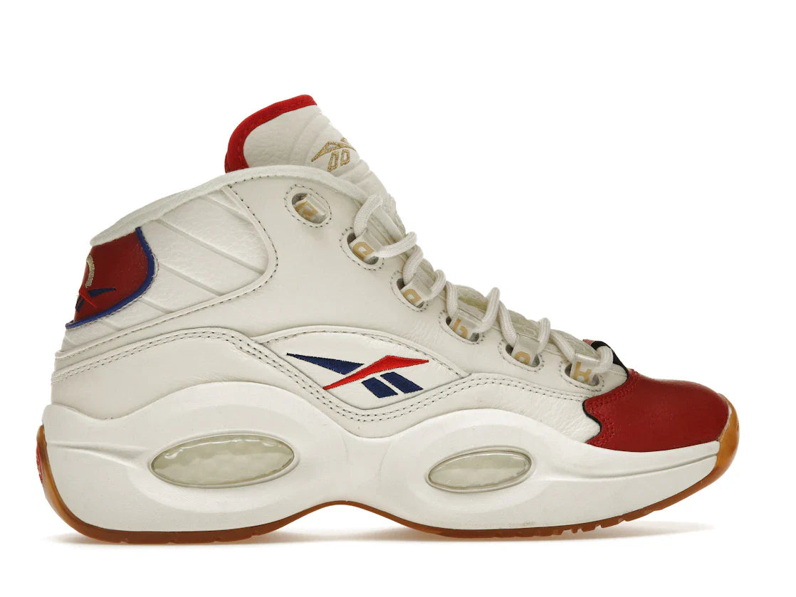 Reebok Question Mid Weiß Rot Blau