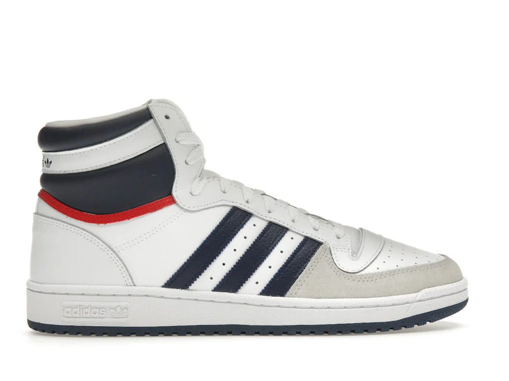 adidas Top Ten Hi Weiß Marineblau Rot