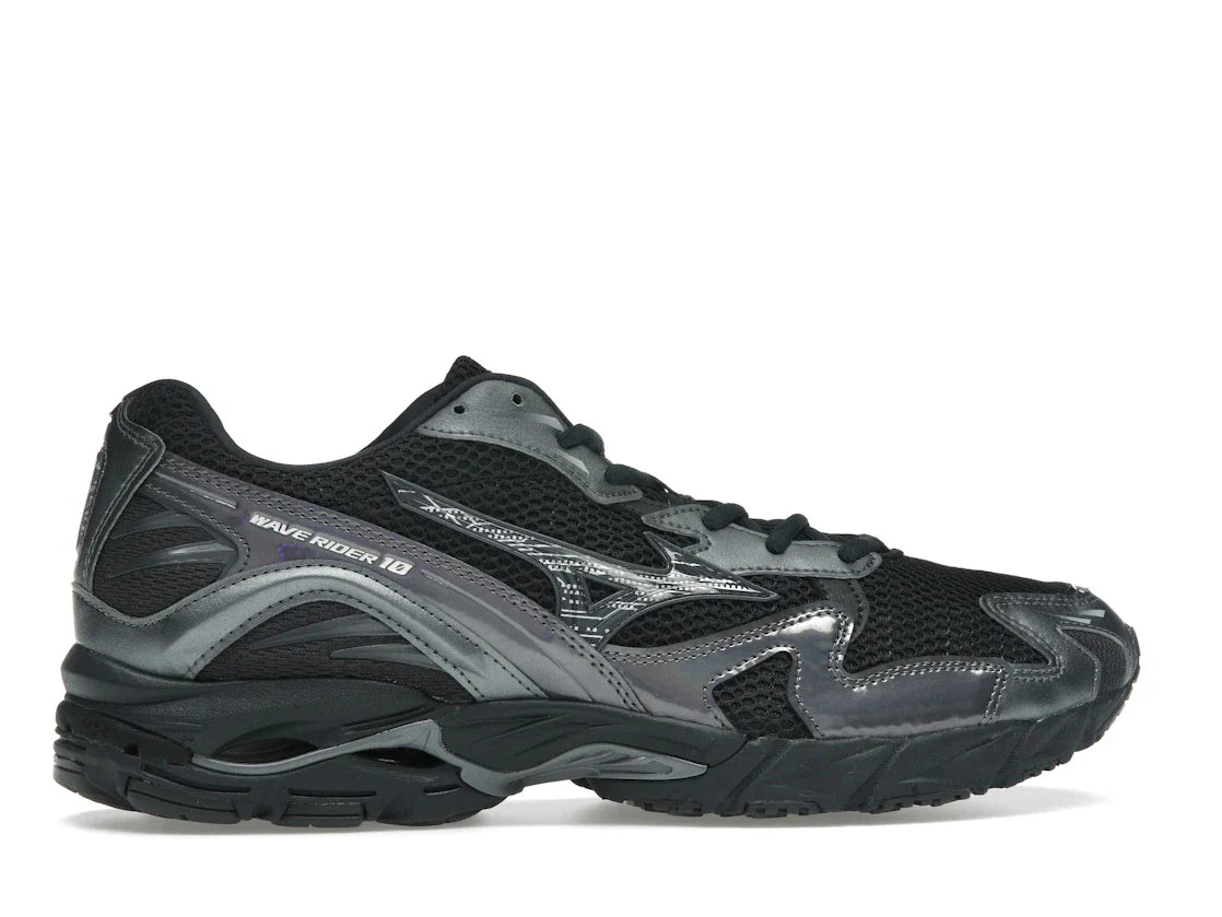 Mizuno Wave Rider 10 Schwarz Sand Metallic Grau