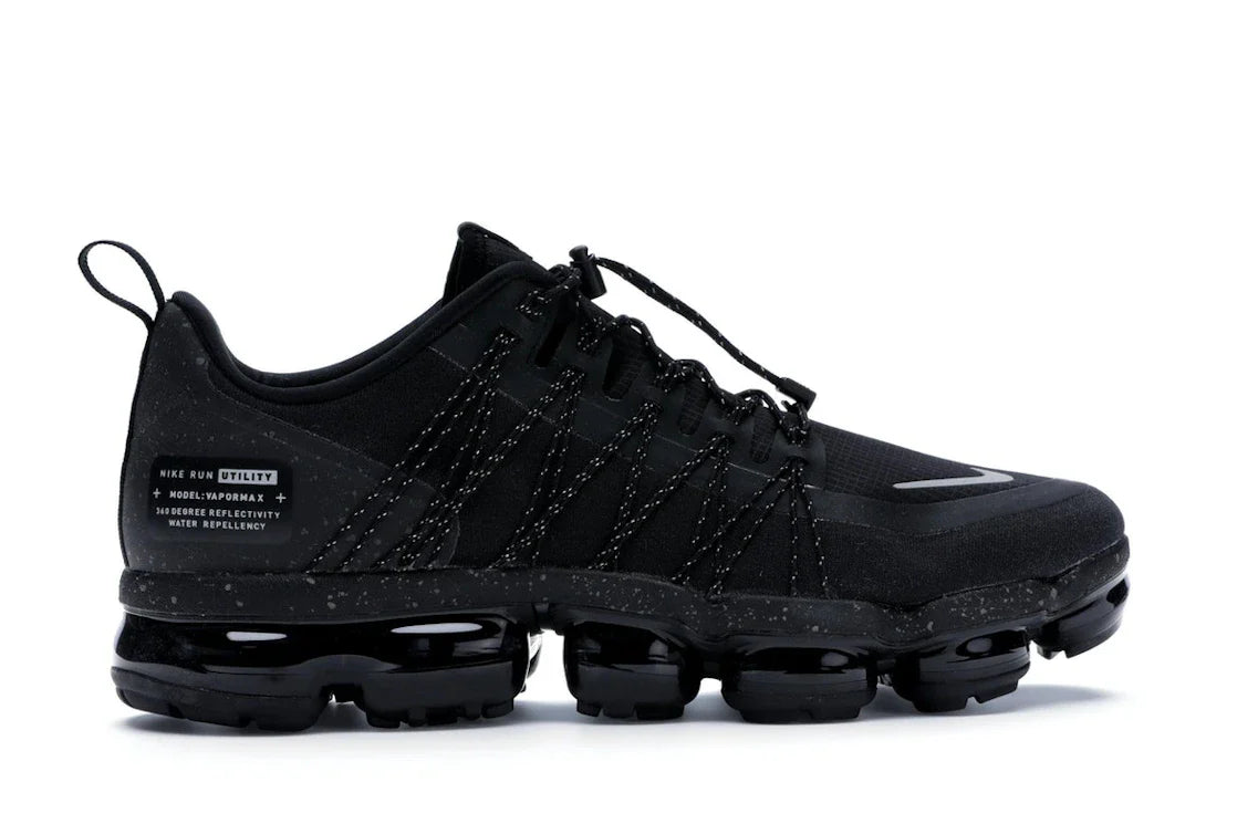 Nike Air VaporMax Run Utility Schwarz Reflektierendes Silber