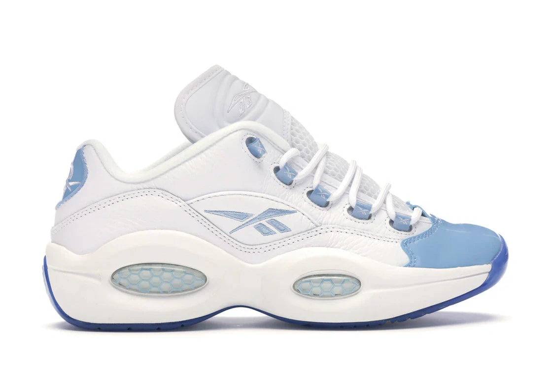 Reebok Question Low Patent Toe Carolina Blue