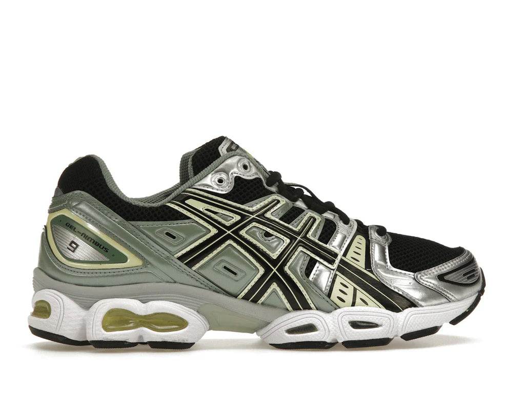 ASICS Gel-Nimbus 9 Schwarz Grün Gelb Silber