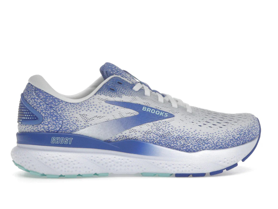 Brooks Ghost 16 White Amparo Blue Limpet Shell (Damen)