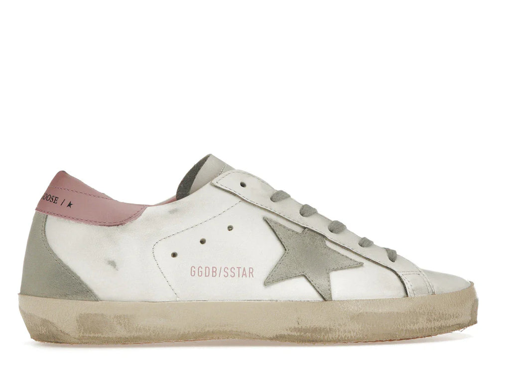 Golden Goose Super-Star Weiß Hellrosa (Damen)