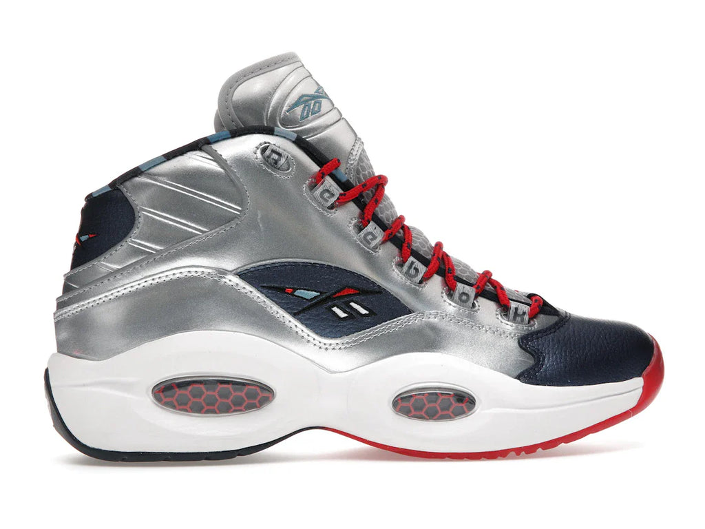 Reebok Question Mid Iverson x Harden Silber