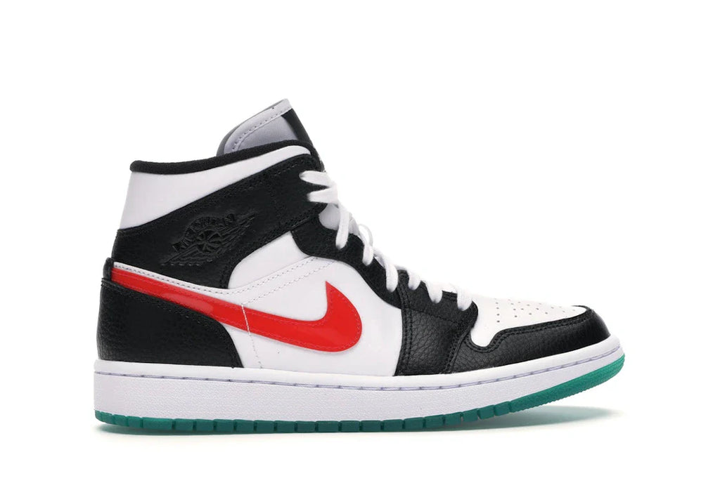 Jordan 1 Mid Alternate Swooshes Rot Gelb (Damen)