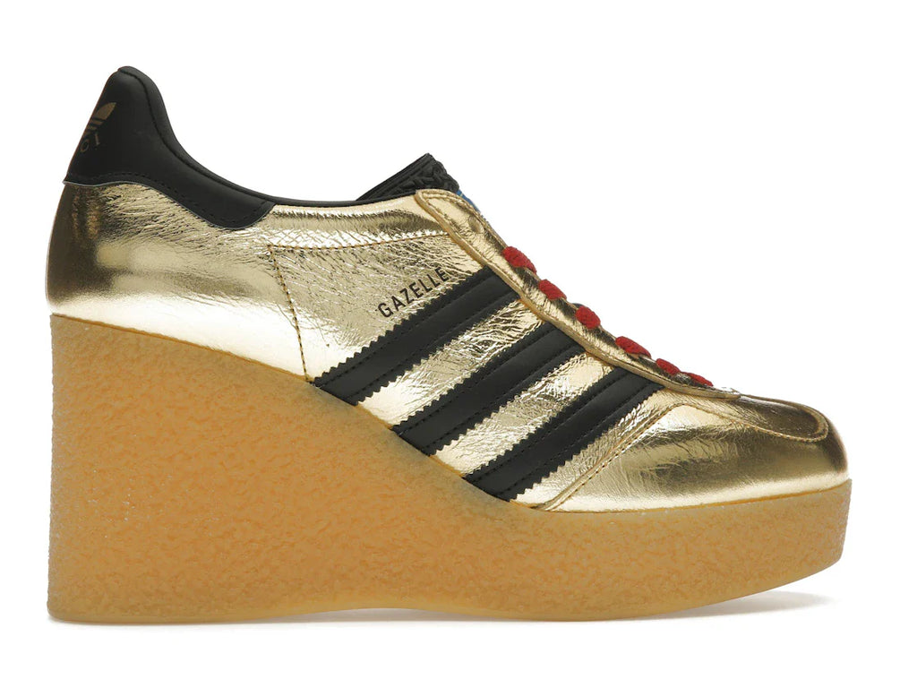 adidas x Gucci Gazelle Wedge Gold Metallic Black (Damen)