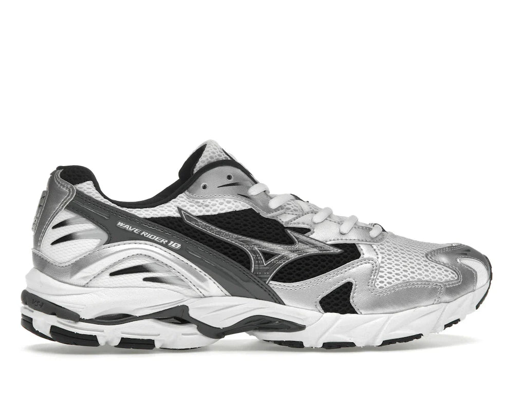 Mizuno Wave Rider 10 Weiß Silber Schwarz