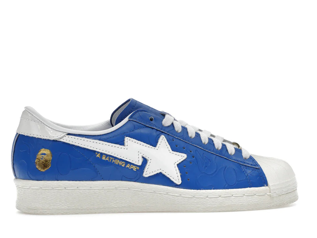 adidas Superstar Vintage Bape Blau Weiß