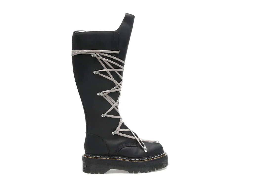Dr. Martens 1460 DRKSHDW Quad Sole Pentalace Boot Rick Owens Schwarz