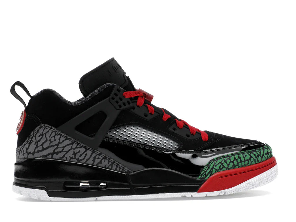 Jordan Spizike Low Schwarz Klassisch Grün Weiß Varsity Rot