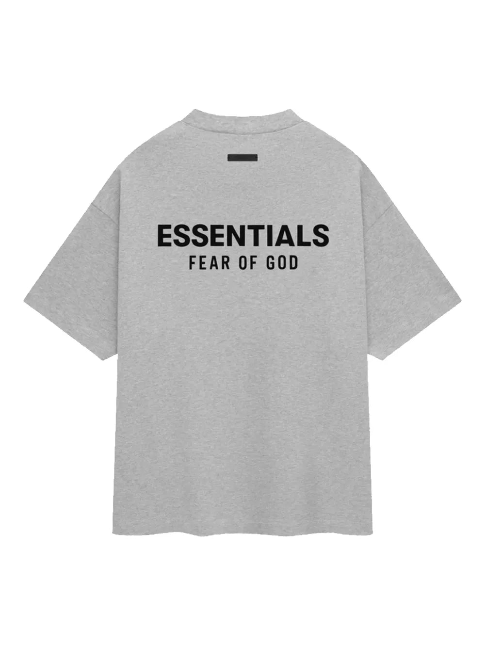 Fear of God Essentials Jersey Rundhals-T-Shirt Hellmelange-Grau