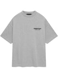 Fear of God Essentials Jersey Rundhals-T-Shirt Hellmelange-Grau